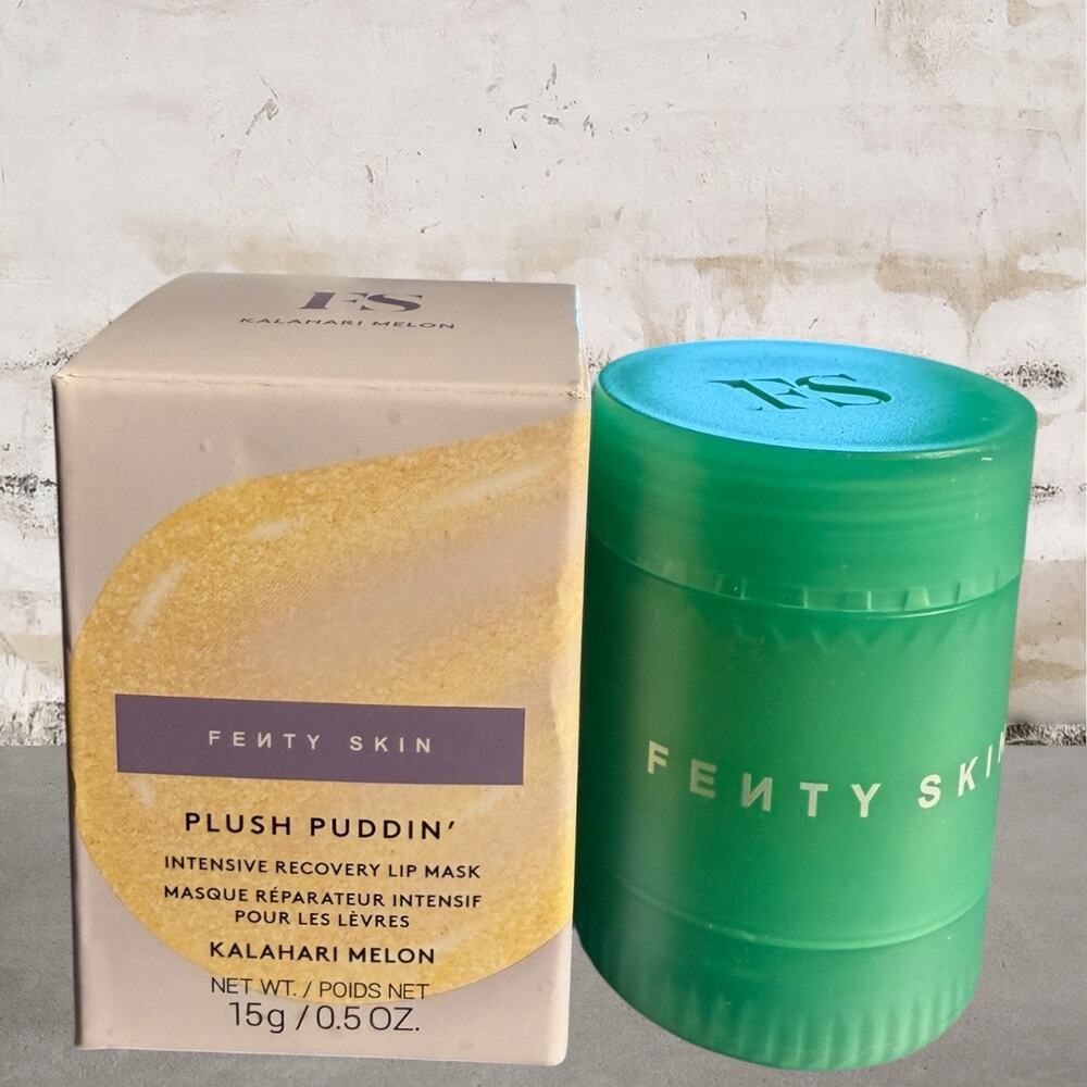 Fenty Beauty $24 Plush Puddin’ Intensive Recovery Lip Mask Kalahari Melon NIB